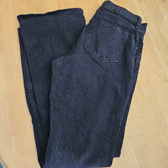 Abercrombie & Fitch Mid Rise Bootcut Jean Black 34" inseam Sz 30 NWT - Picture 10 of 10